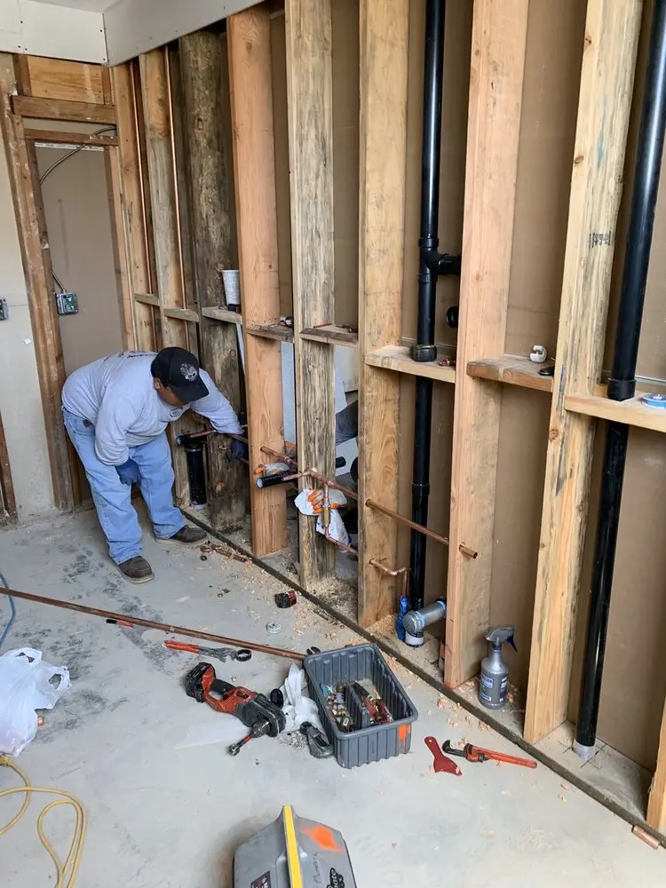Commercial rough-in plumbing for Trenchless Sewer Repair in Fisherville